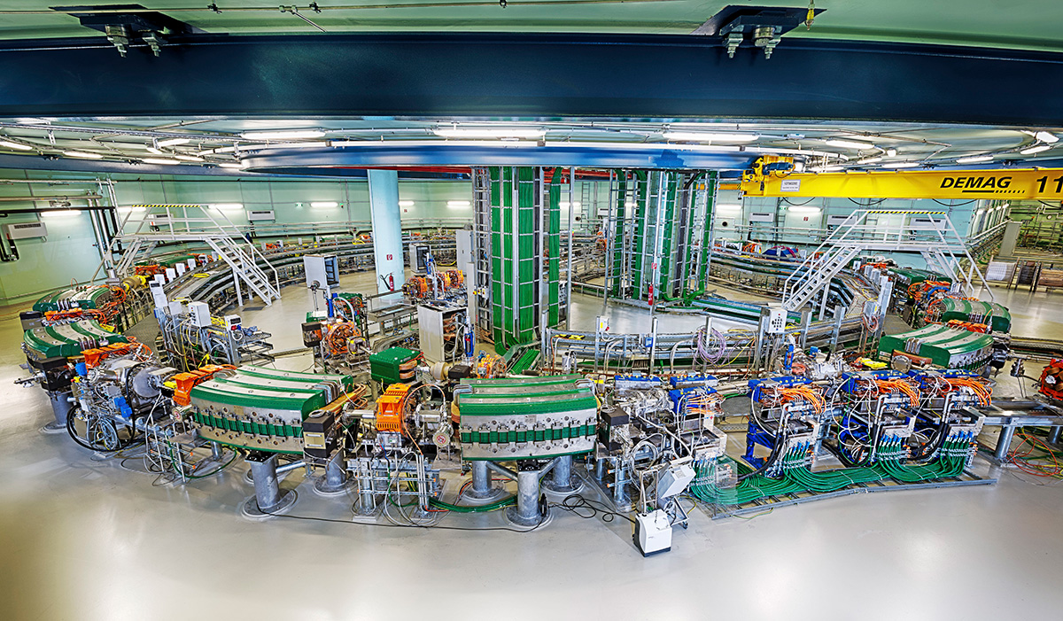 The MedAustron proton/carbon-ion synchrotron was constructed in collaboration with CERN, the TERA Foundation, INFN and the CNAO Foundation, with help from PSI. Credit: MedAustron